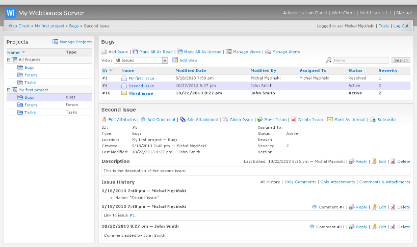 Web Client application