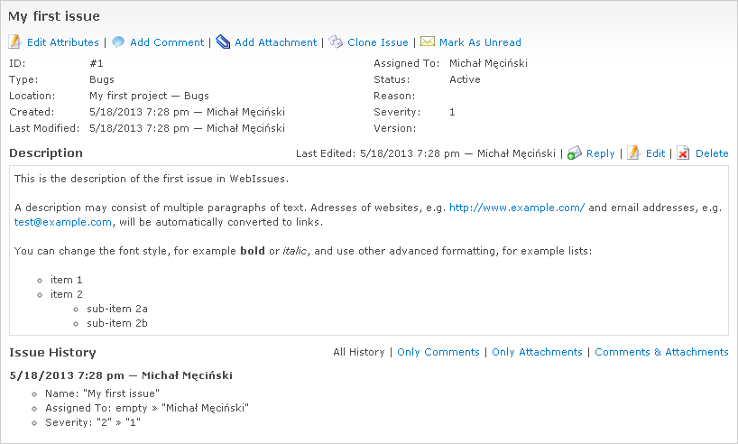 Details of the new issue